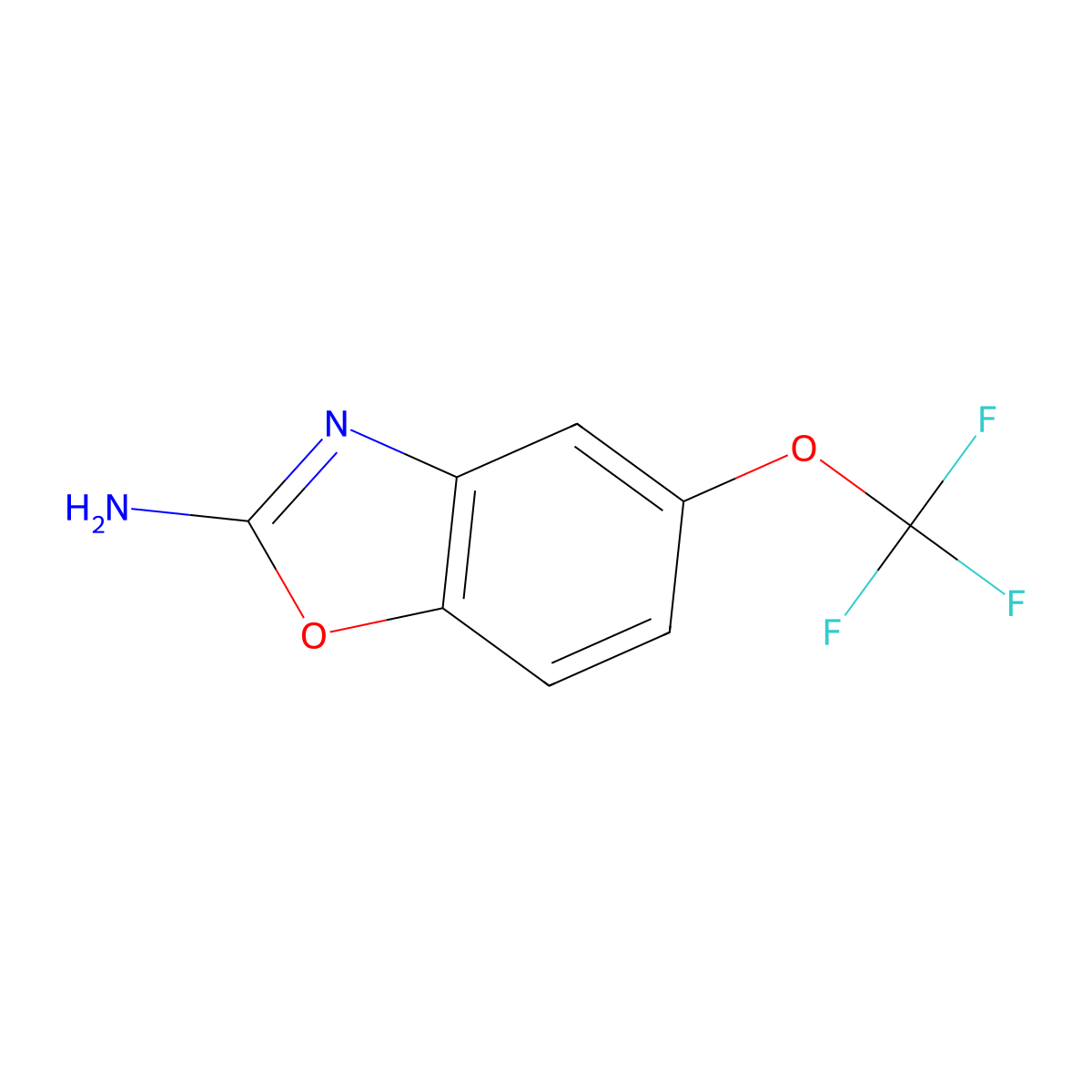 5-(Trifluoromethoxy)-1,3-benzoxazol-2-amine molecular structure, CAS 1806318-94-4
