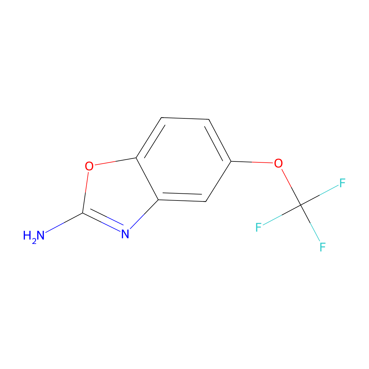 5-(Trifluoromethoxy)-1,3-benzoxazol-2-amine molecular structure, CAS 1806318-94-4