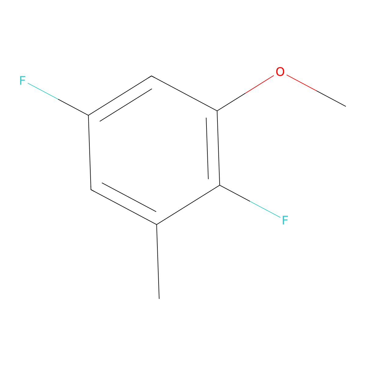 2,5-Difluoro-3-methylanisole molecular structure, CAS 1806320-70-6