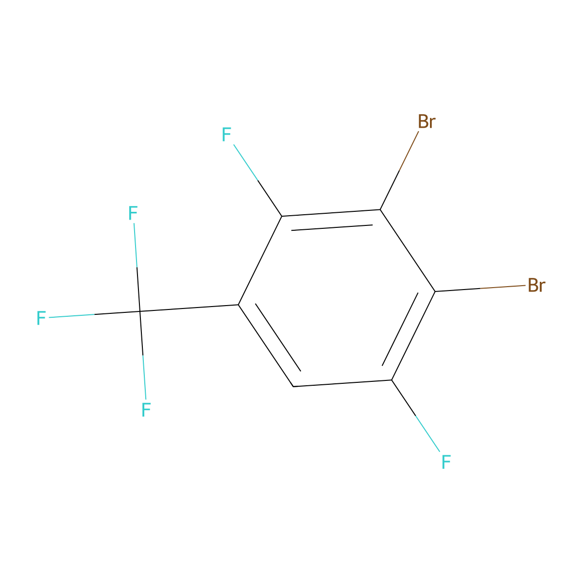 3,4-Dibromo-2,5-difluorobenzotrifluoride molecular structure, CAS 1806321-91-4