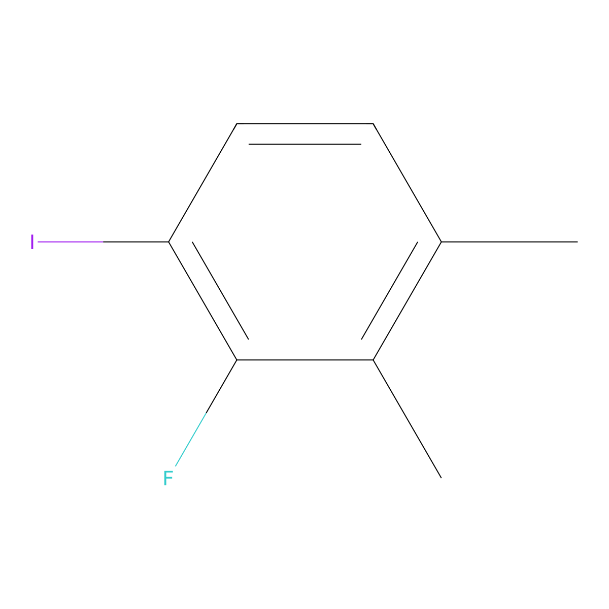 1,2-Dimethyl-3-fluoro-4-iodobenzene molecular structure, CAS 1806323-40-9