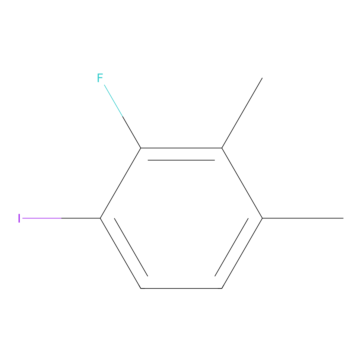 1,2-Dimethyl-3-fluoro-4-iodobenzene molecular structure, CAS 1806323-40-9