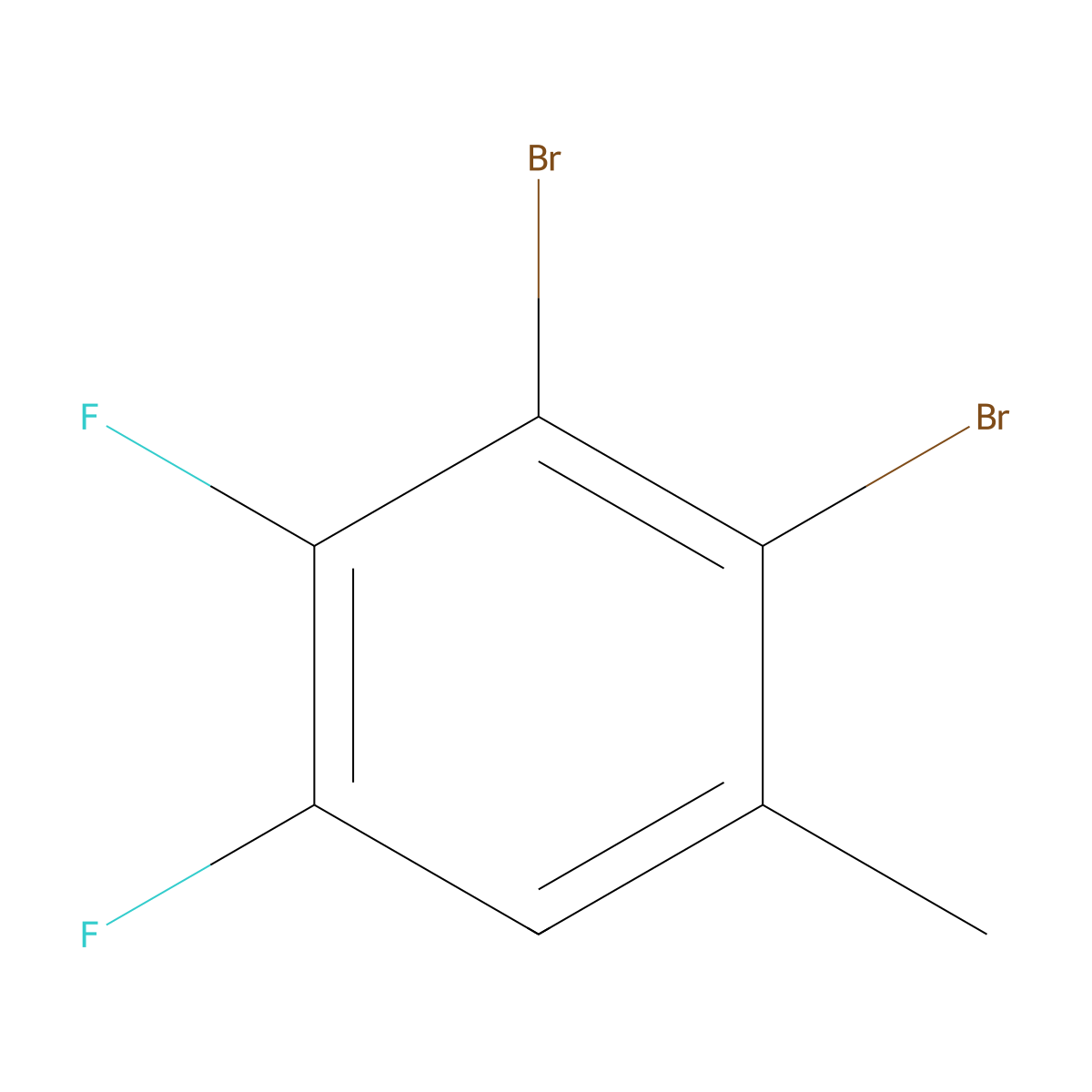 2,3-Dibromo-4,5-difluorotoluene molecular structure, CAS 1806327-16-1