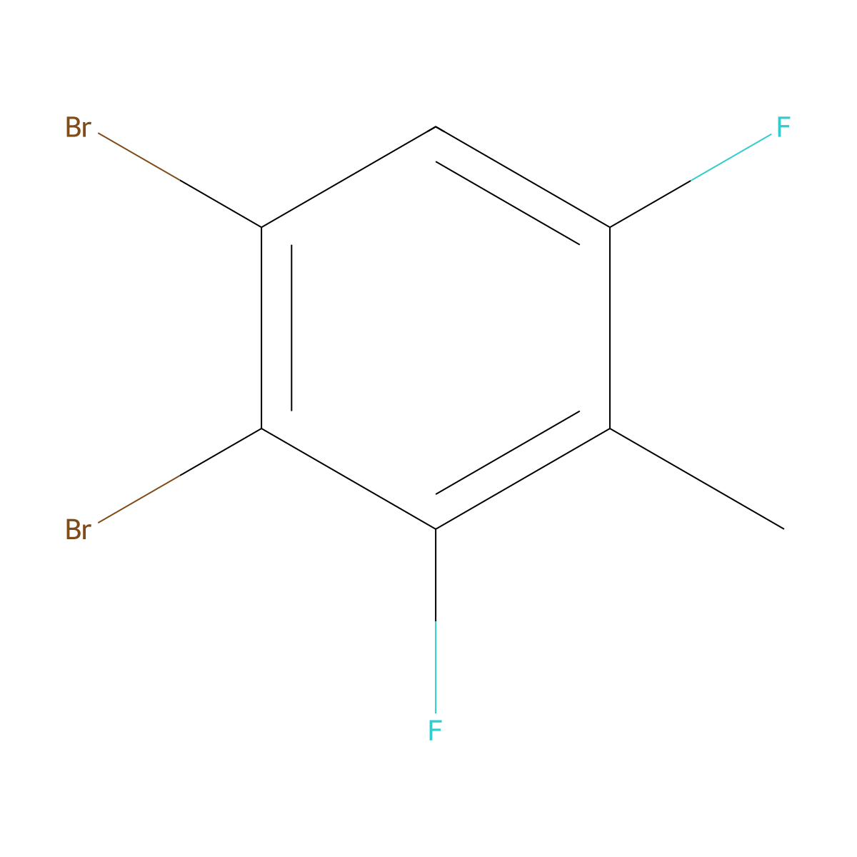 3,4-Dibromo-2,6-difluorotoluene molecular structure, CAS 1806327-24-1