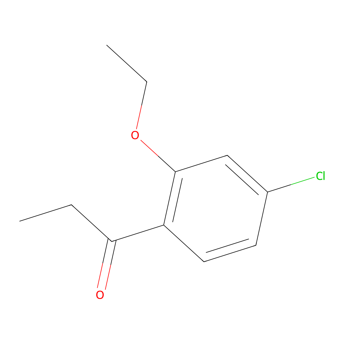 1-(4-Chloro-2-ethoxyphenyl)propan-1-one molecular structure, CAS 1806328-19-7