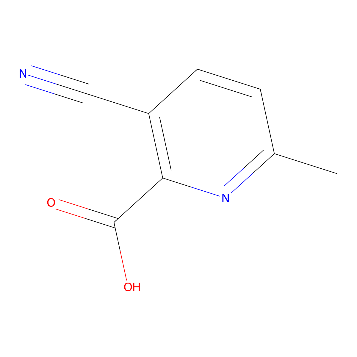 3-Cyano-6-methylpicolinic acid molecular structure, CAS 1806328-68-6