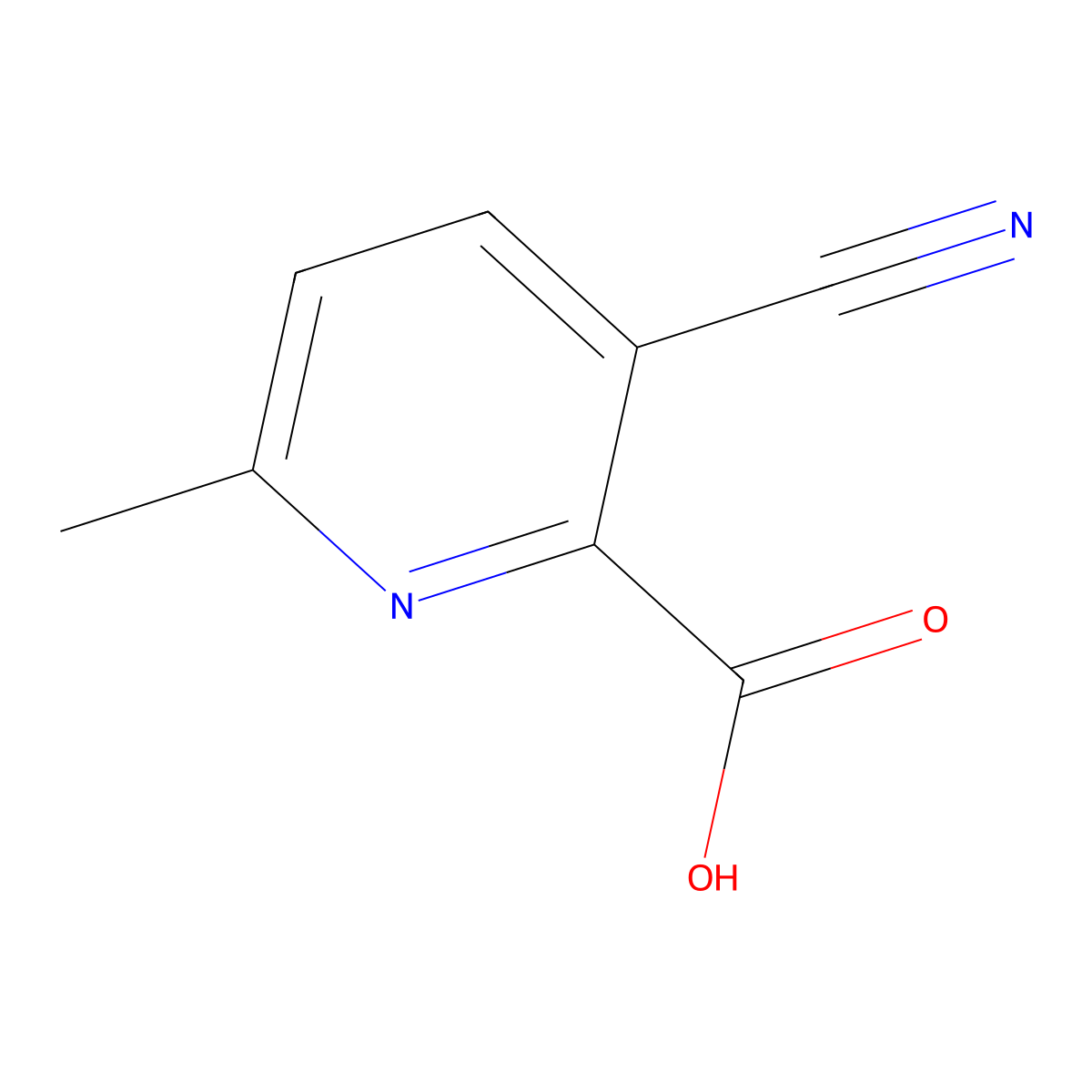 3-Cyano-6-methylpicolinic acid molecular structure, CAS 1806328-68-6