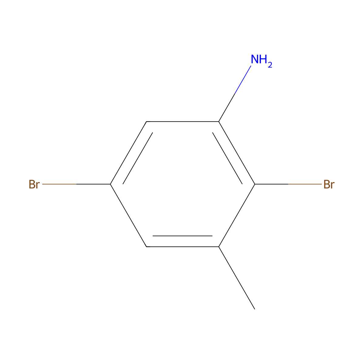 2,5-Dibromo-3-methylaniline molecular structure, CAS 1806328-96-0