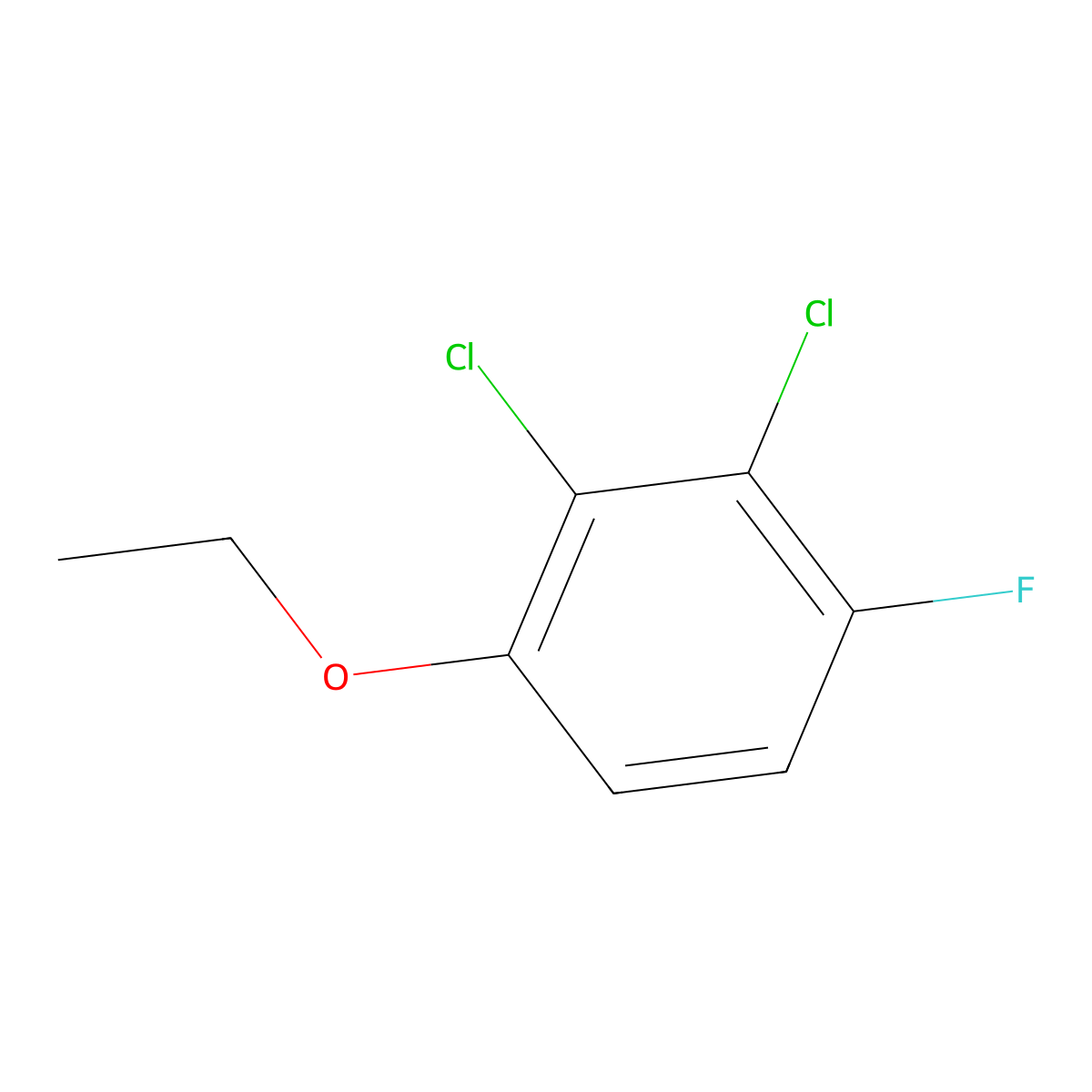 1,2-Dichloro-3-ethoxy-6-fluorobenzene molecular structure, CAS 1806329-15-6