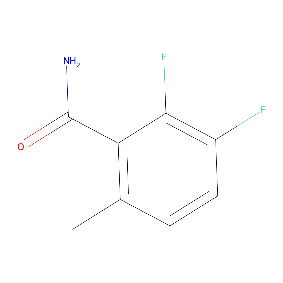 2,3-Difluoro-6-methylbenzamide molecular structure, CAS 1806332-05-7