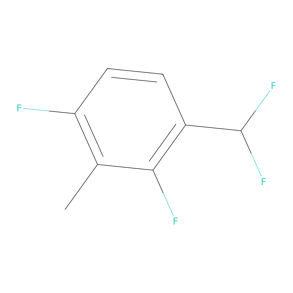 2,4-Difluoro-3-methylbenzodifluoride molecular structure, CAS 1806332-68-2