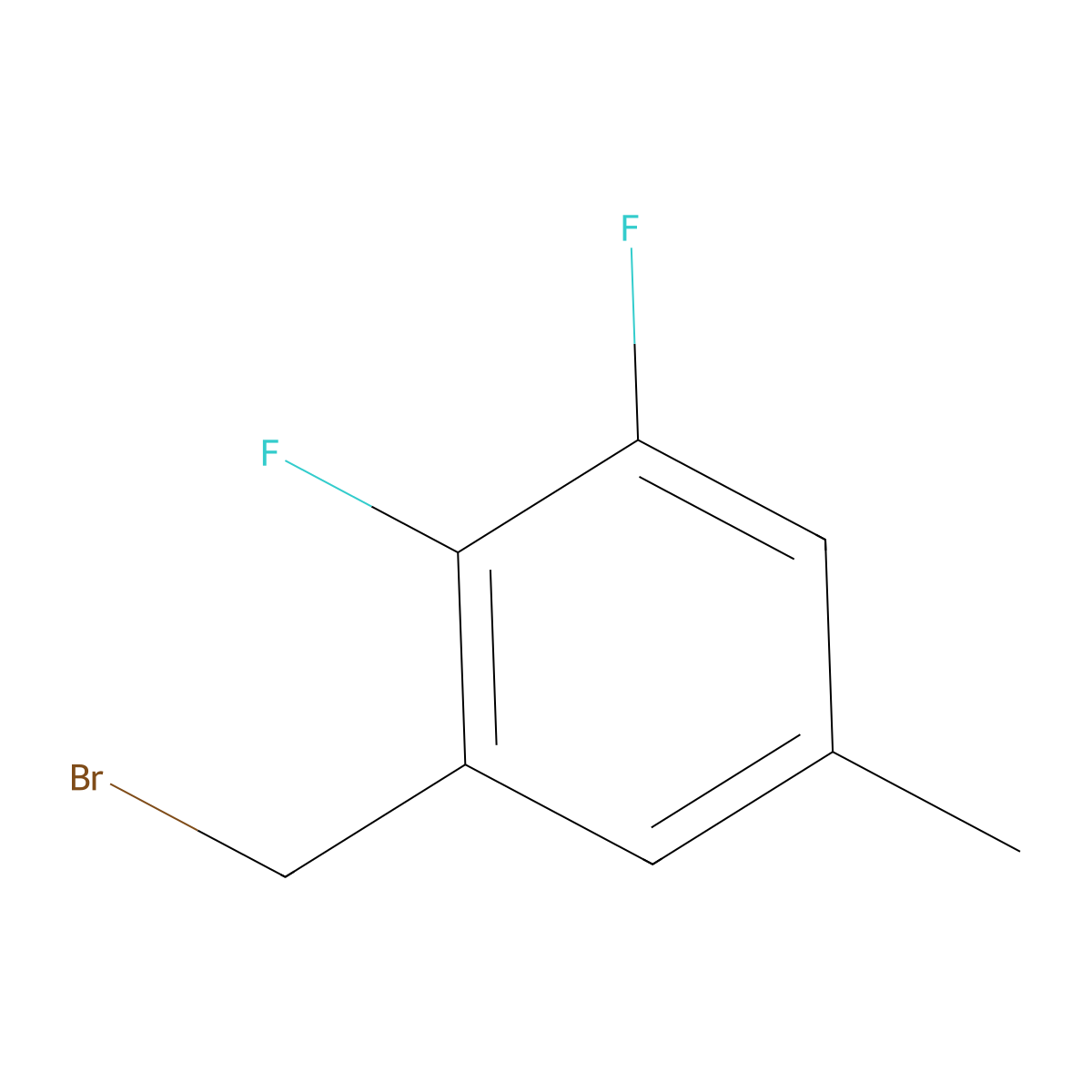 2,3-Difluoro-5-methylbenzyl bromide molecular structure, CAS 1806333-01-6