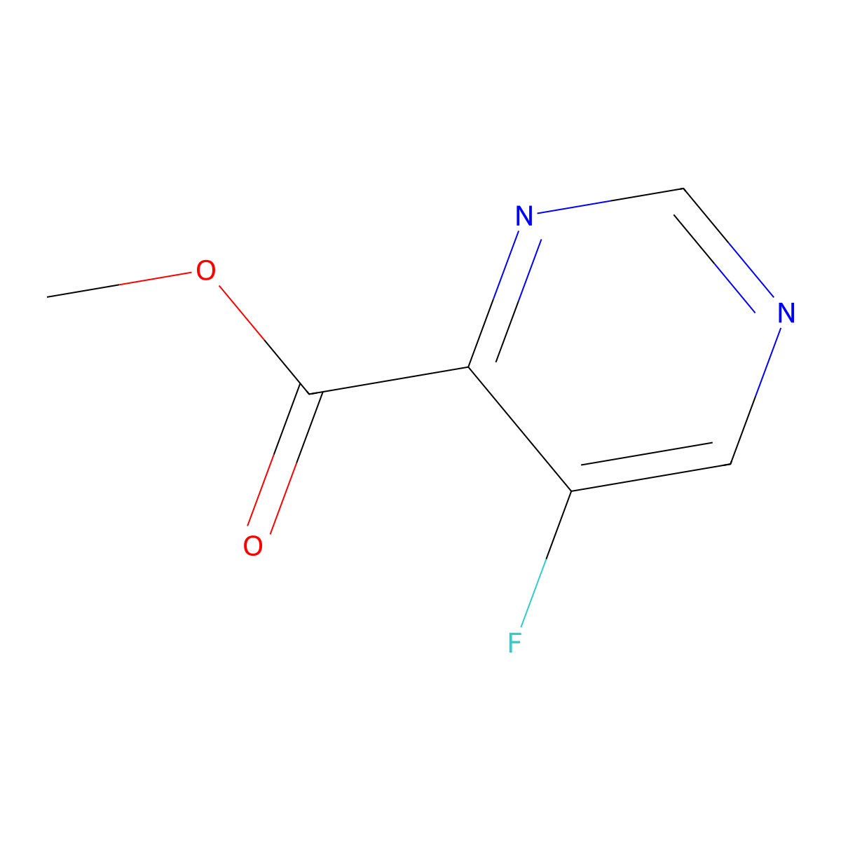 Methyl 5-fluoropyrimidine-4-carboxylate molecular structure, CAS 1806334-23-5
