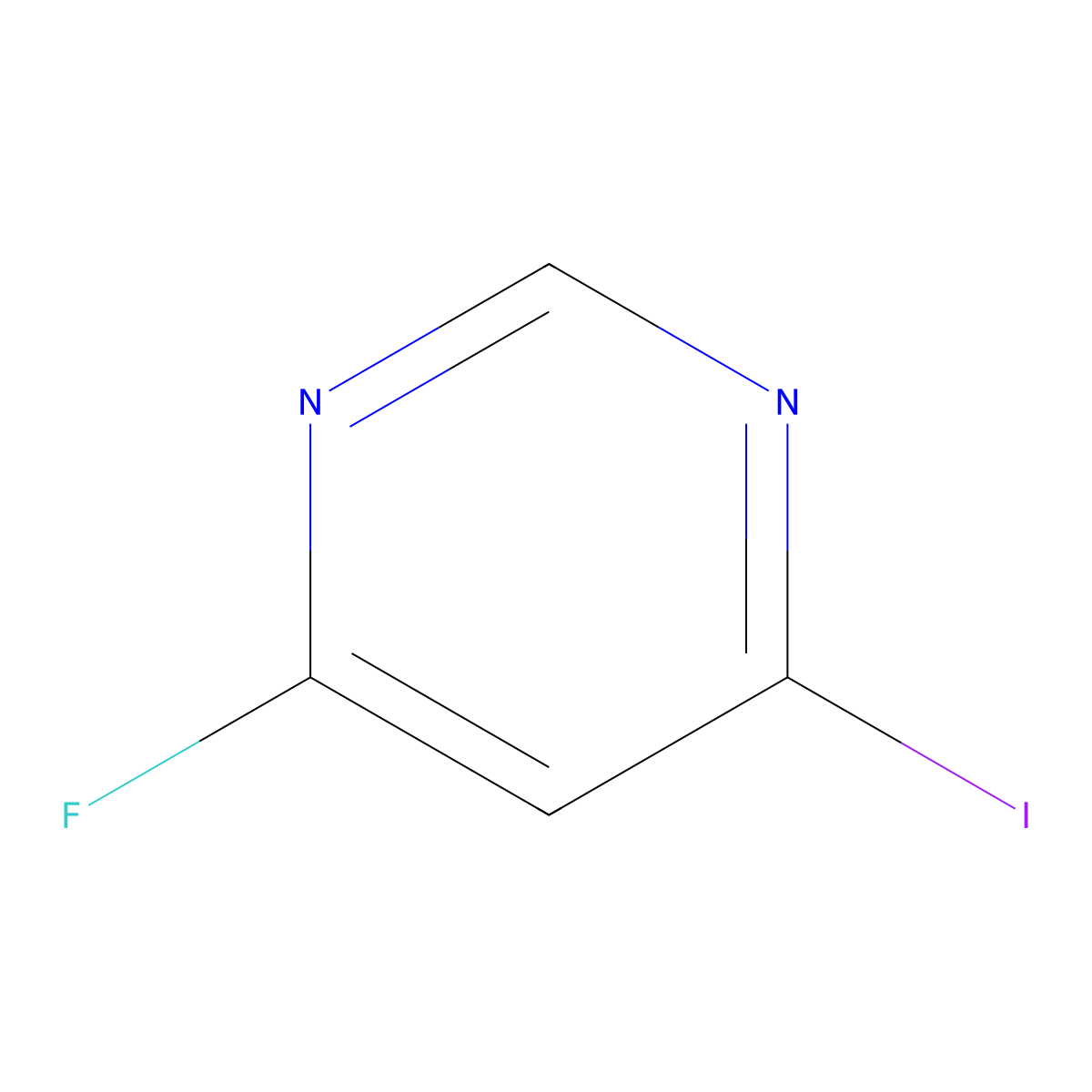 4-Fluoro-6-iodopyrimidine molecular structure, CAS 1806337-84-7