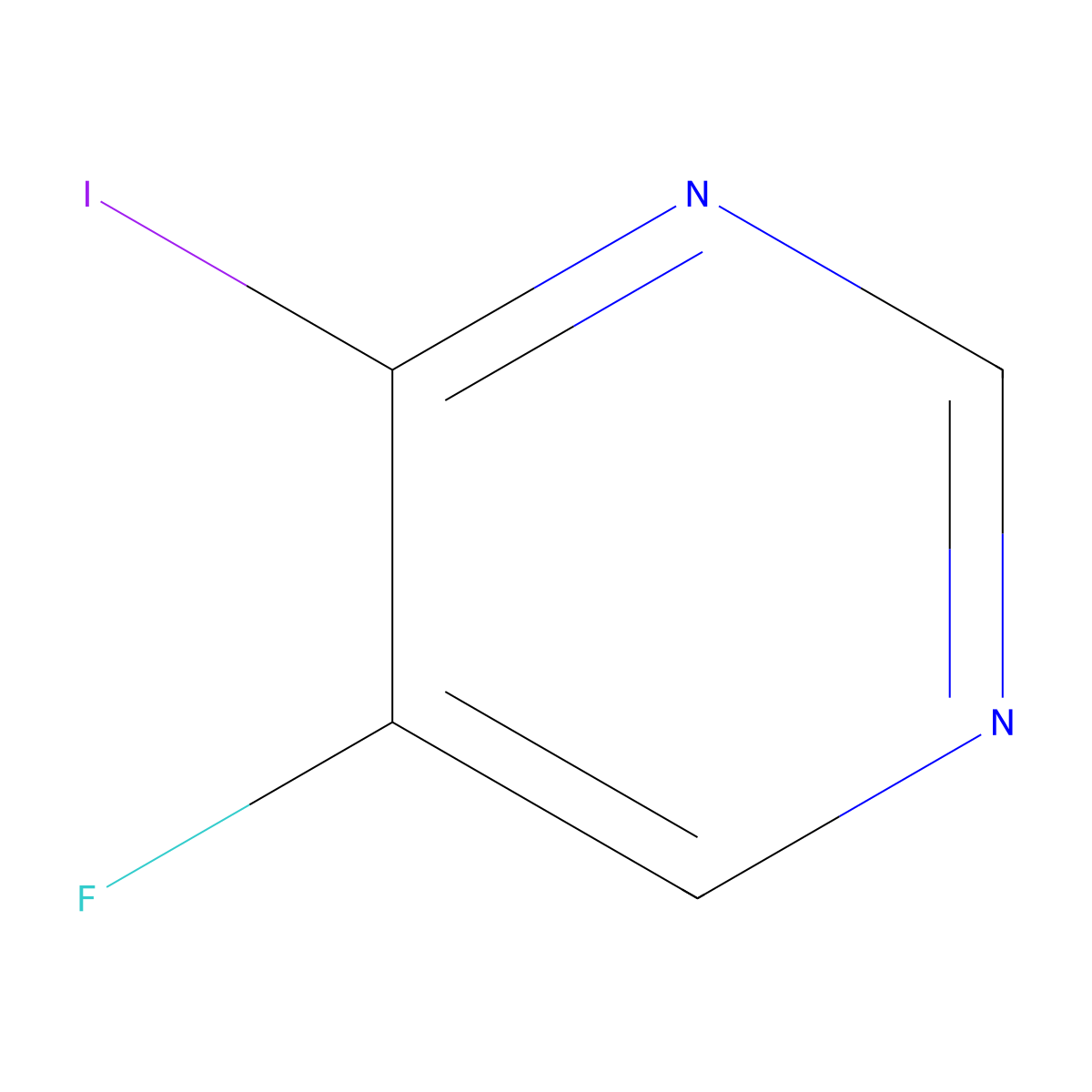 5-Fluoro-4-iodopyrimidine molecular structure, CAS 1806346-54-2