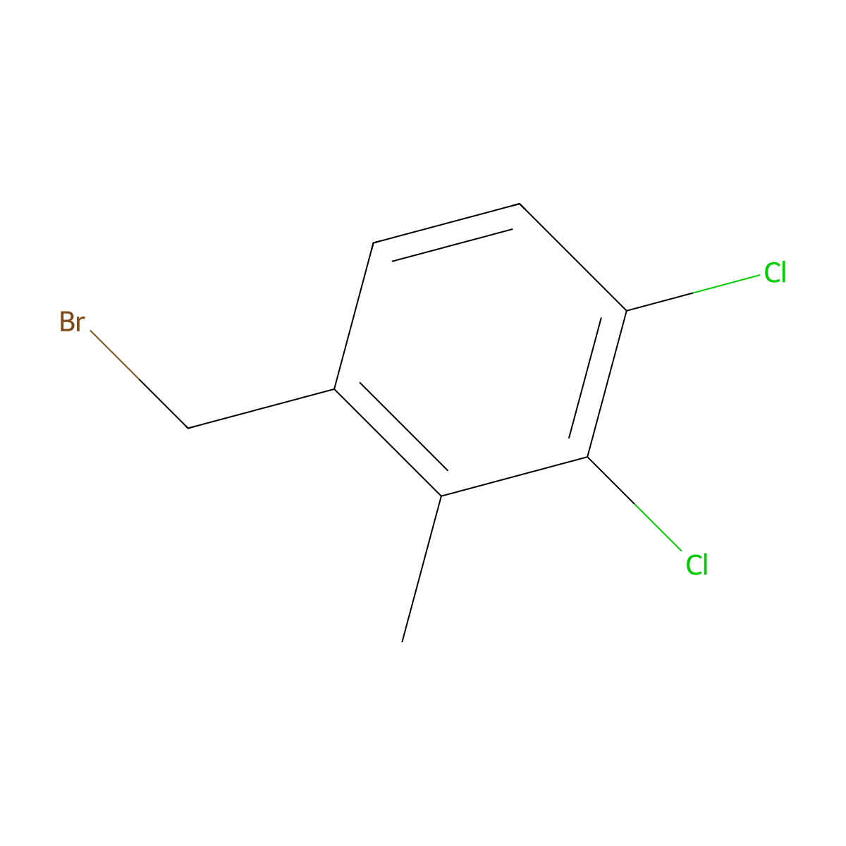 1-(Bromomethyl)-3,4-dichloro-2-methylbenzene molecular structure, CAS 1806347-20-5