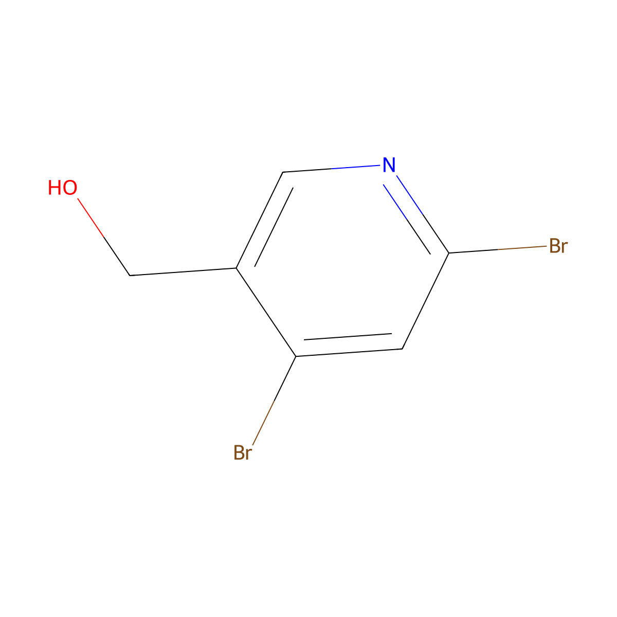 (4,6-Dibromopyridin-3-yl)methanol molecular structure, CAS 1806347-32-9