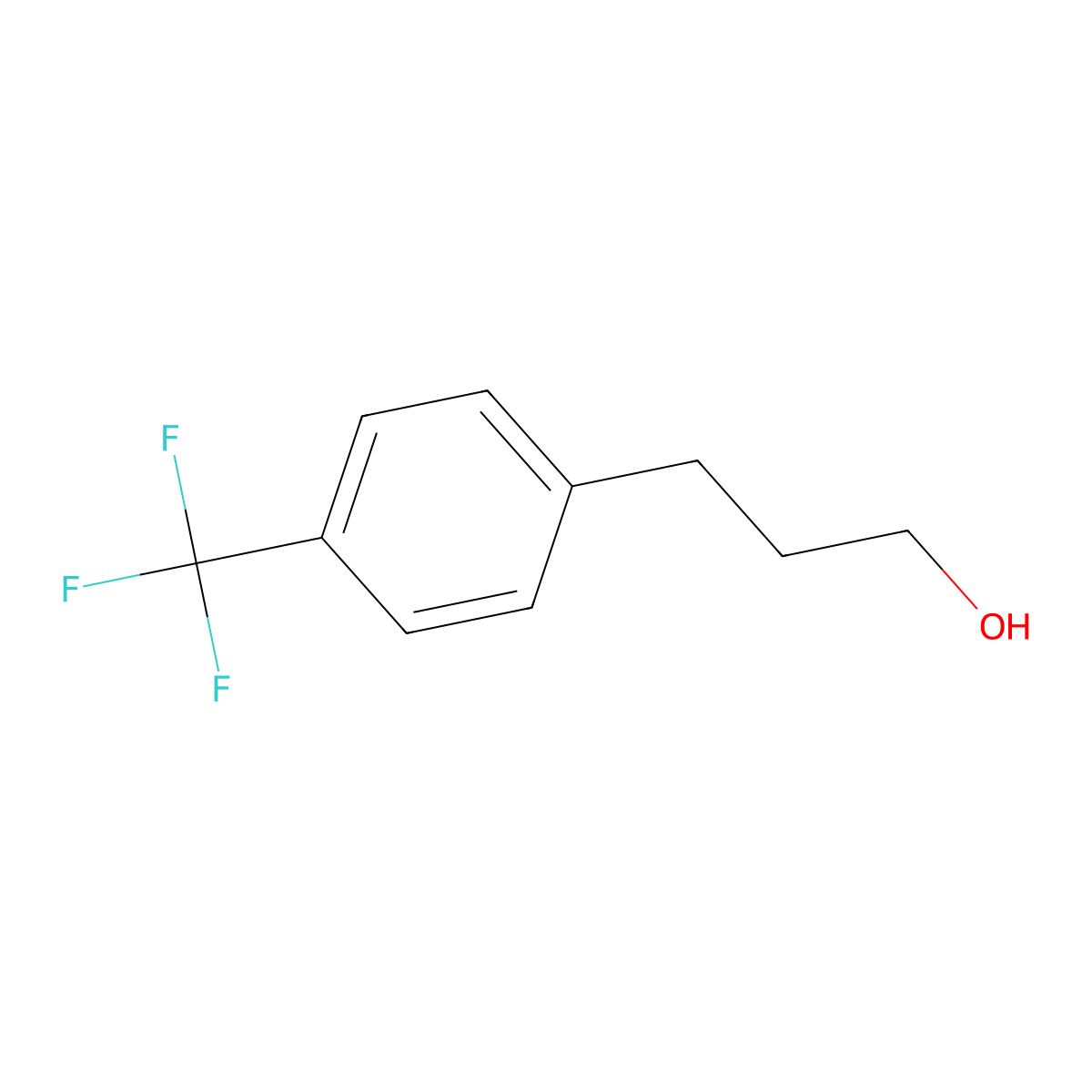 3-(4-(Trifluoromethyl)phenyl)propan-1-ol molecular structure, CAS 180635-74-9