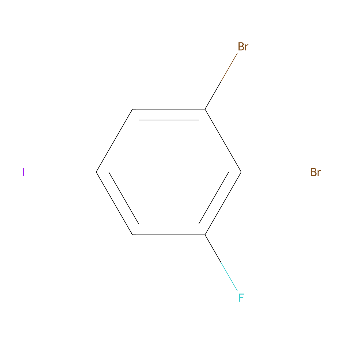 1,2-Dibromo-3-fluoro-5-iodobenzene molecular structure, CAS 1806350-63-9