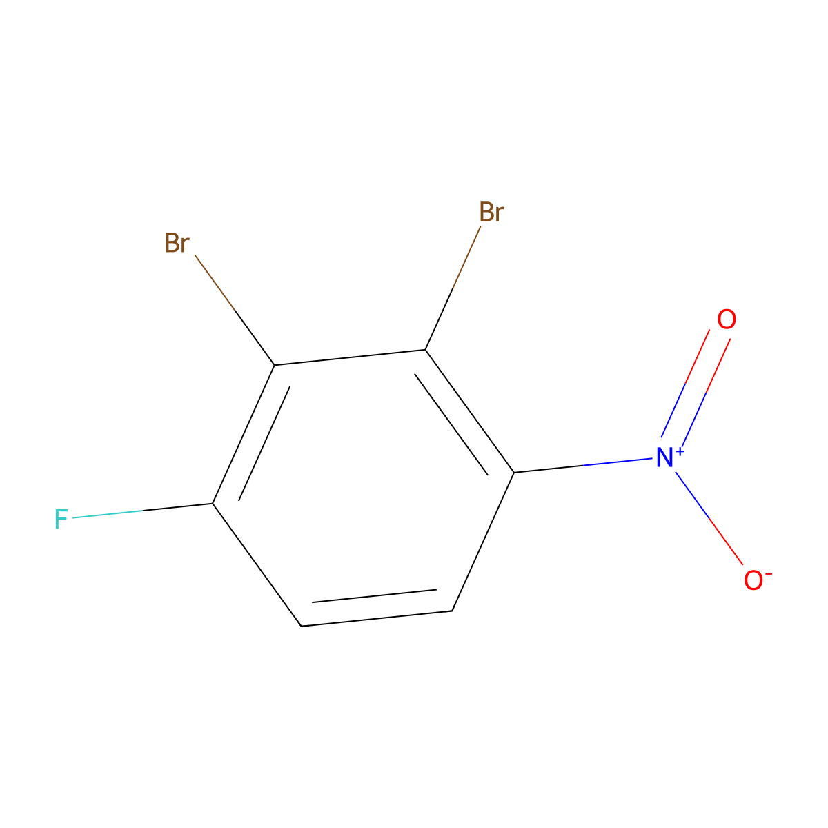 1,2-Dibromo-3-fluoro-6-nitrobenzene molecular structure, CAS 1806350-70-8