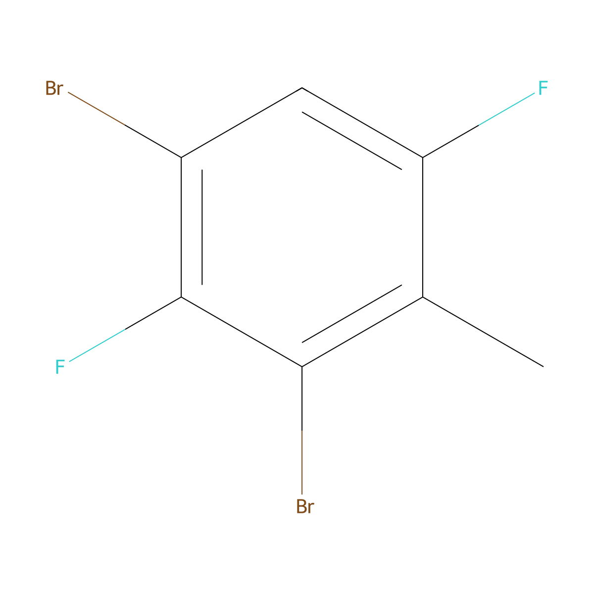2,4-Dibromo-3,6-difluorotoluene molecular structure, CAS 1806351-58-5