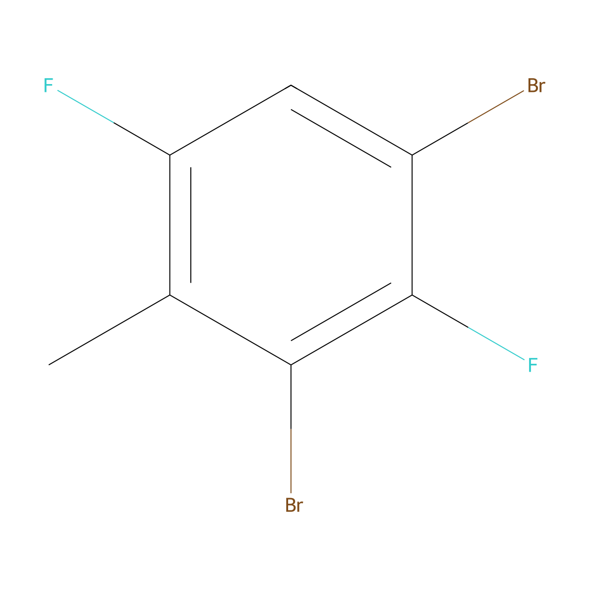 2,4-Dibromo-3,6-difluorotoluene molecular structure, CAS 1806351-58-5