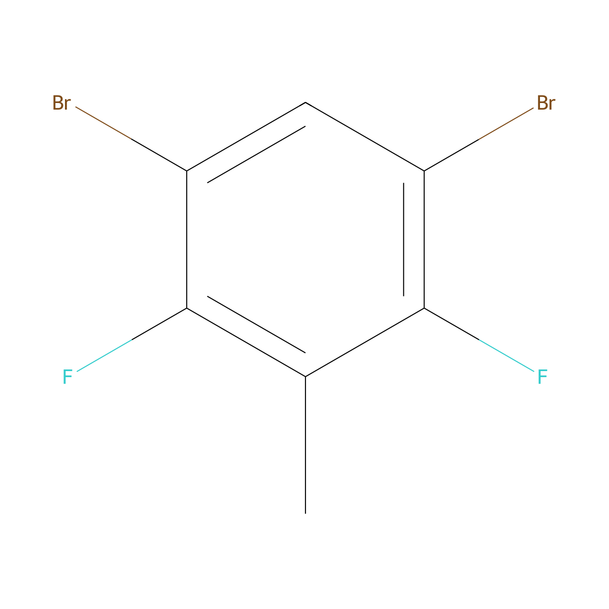 1,5-Dibromo-2,4-difluoro-3-methylbenzene molecular structure, CAS 1806351-80-3