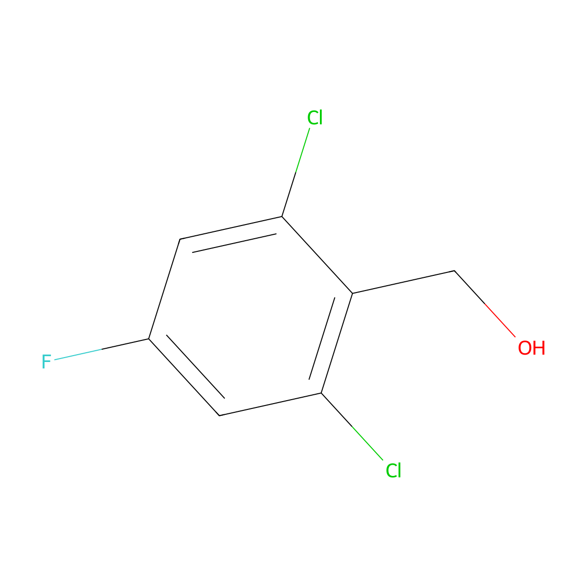 2,6-Dichloro-4-fluorobenzyl alcohol molecular structure, CAS 1806353-99-0