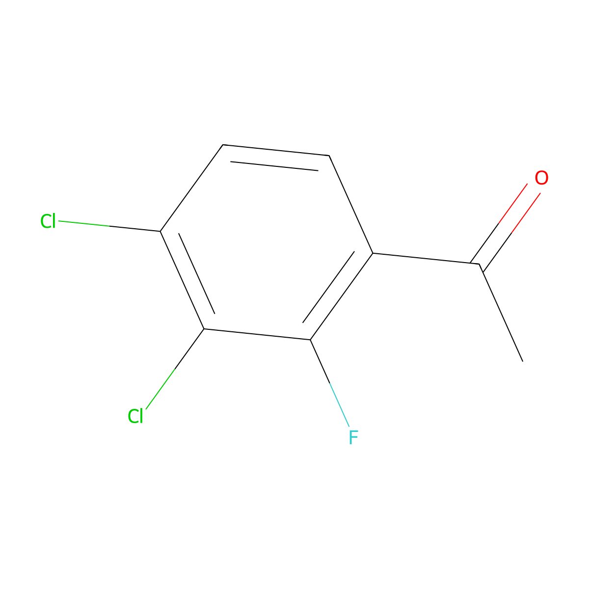 1-(3,4-Dichloro-2-fluorophenyl)ethanone molecular structure, CAS 1806354-87-9