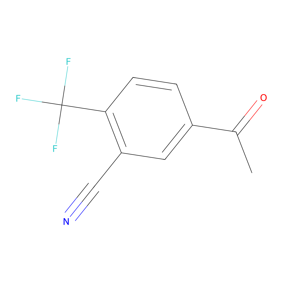 5-Acetyl-2-(trifluoromethyl)benzonitrile molecular structure, CAS 1806355-93-0