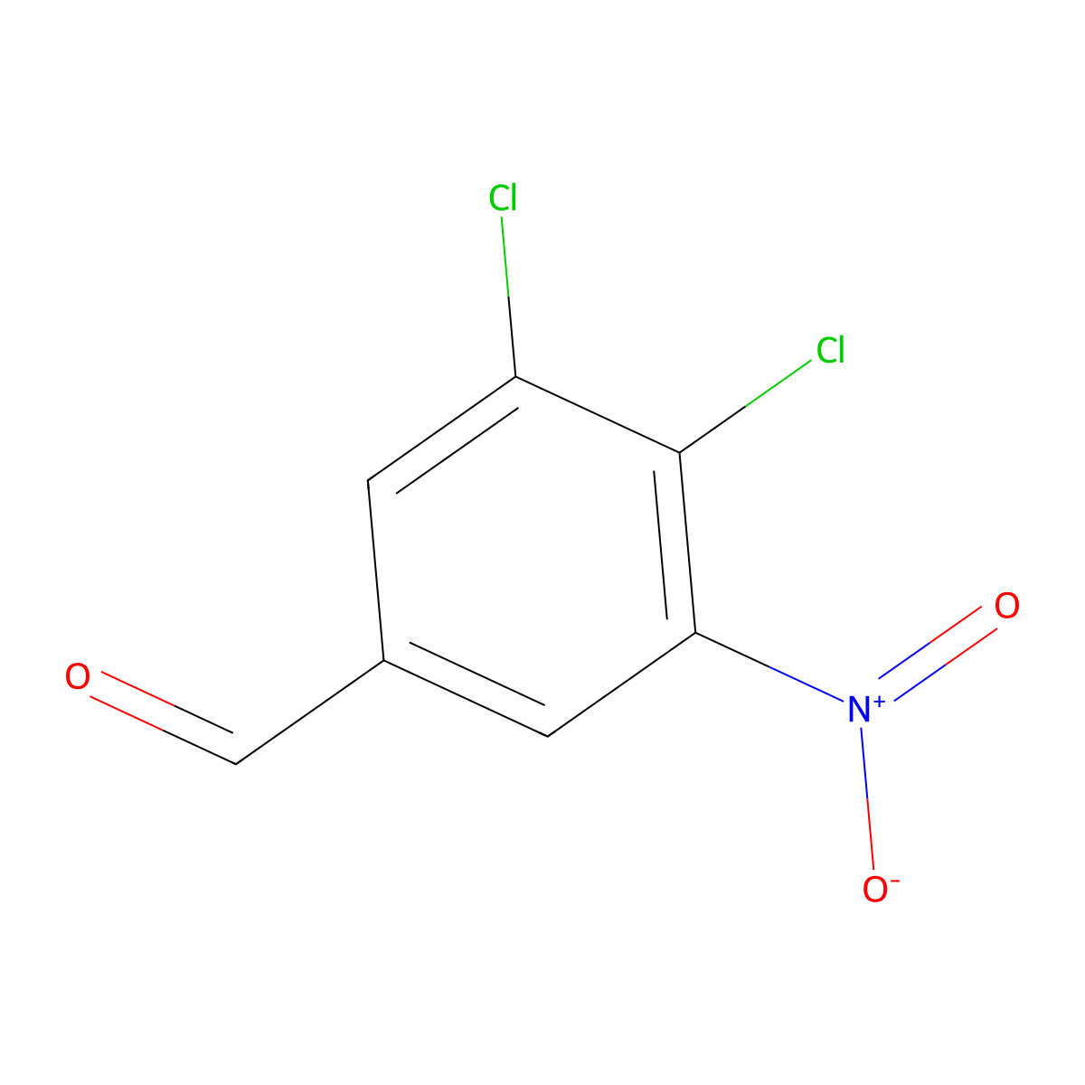 3,4-Dichloro-5-nitrobenzaldehyde molecular structure, CAS 1806356-60-4