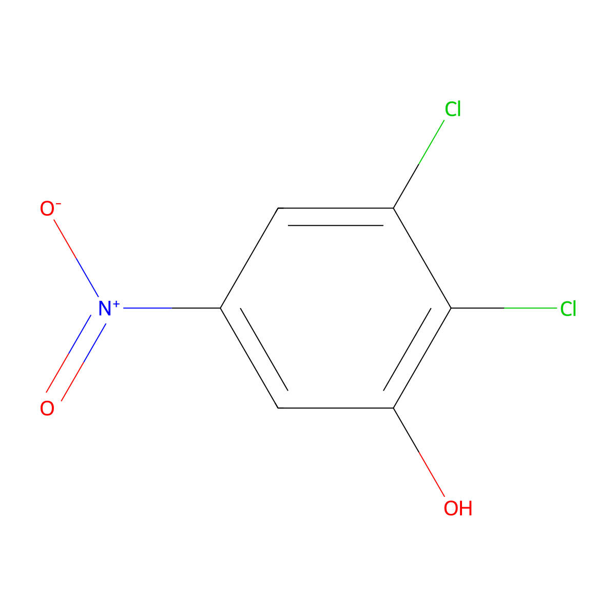 2,3-Dichloro-5-nitrophenol molecular structure, CAS 1806356-80-8
