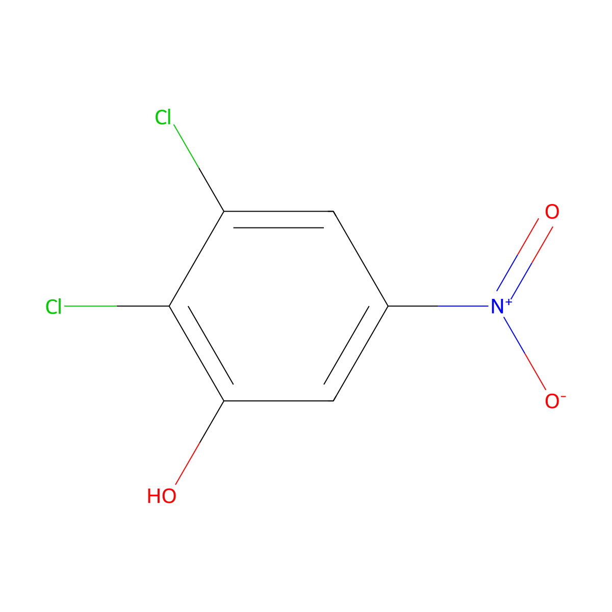 2,3-Dichloro-5-nitrophenol molecular structure, CAS 1806356-80-8