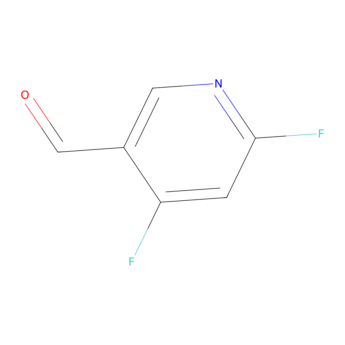 4,6-Difluoronicotinaldehyde molecular structure, CAS 1806358-06-4
