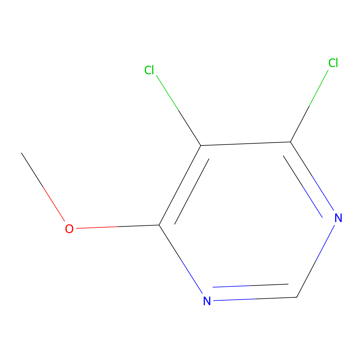 4,5-Dichloro-6-methoxypyrimidine molecular structure, CAS 1806367-42-9