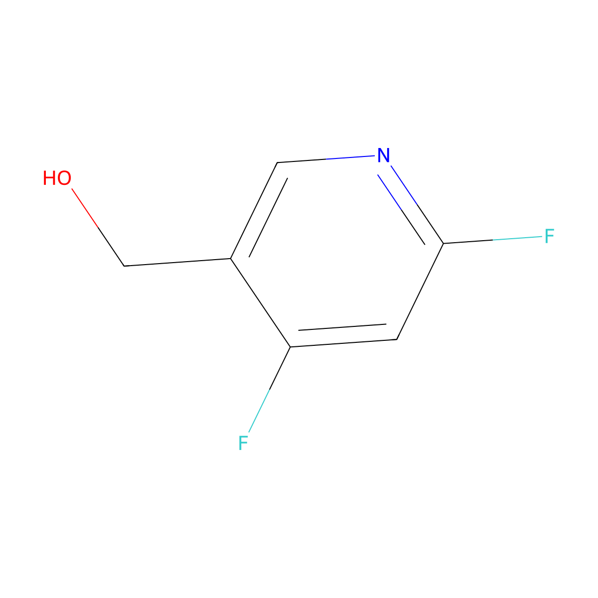 (4,6-Difluoropyridin-3-yl)methanol molecular structure, CAS 1806367-95-2