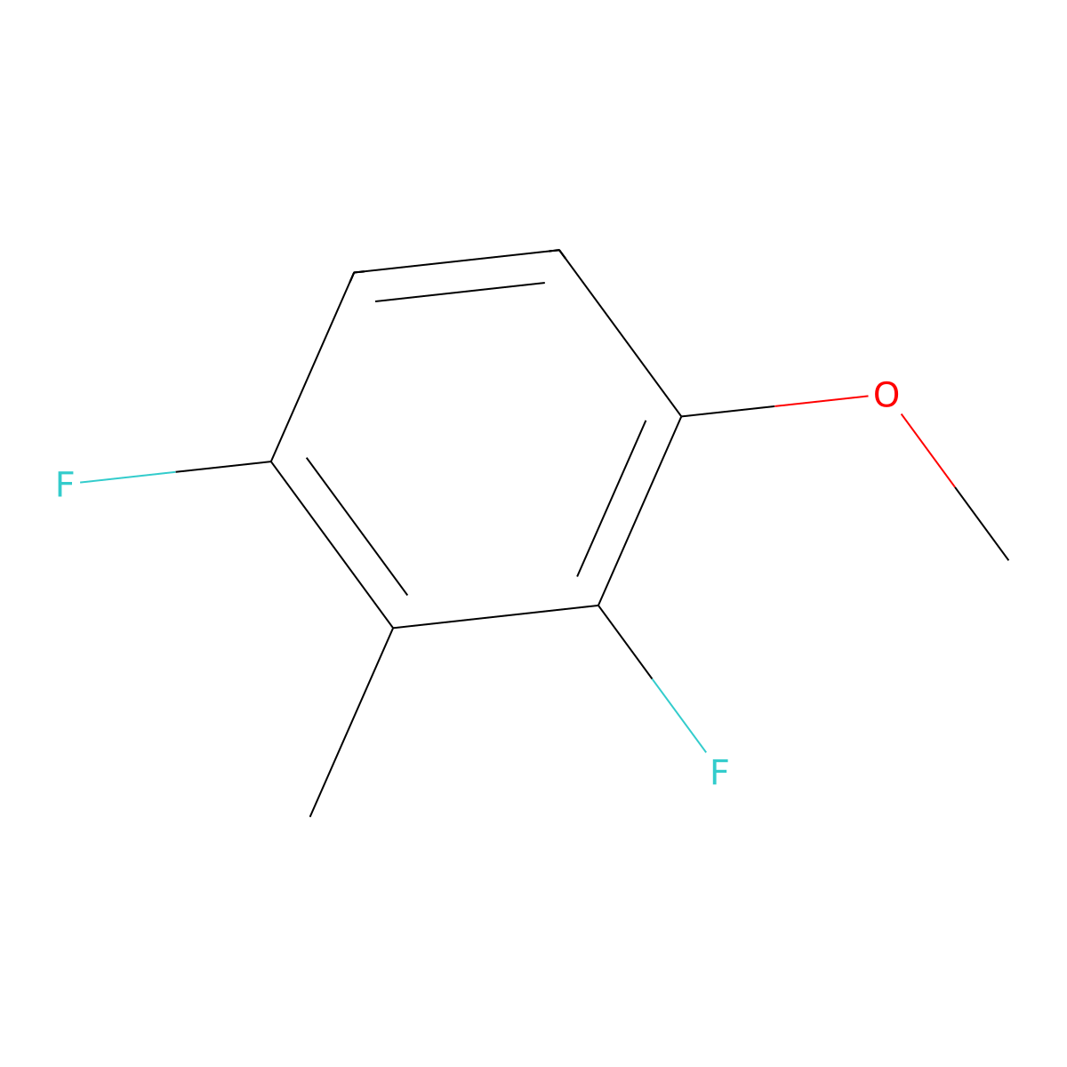 2,4-Difluoro-3-methylanisole molecular structure, CAS 1806369-98-1