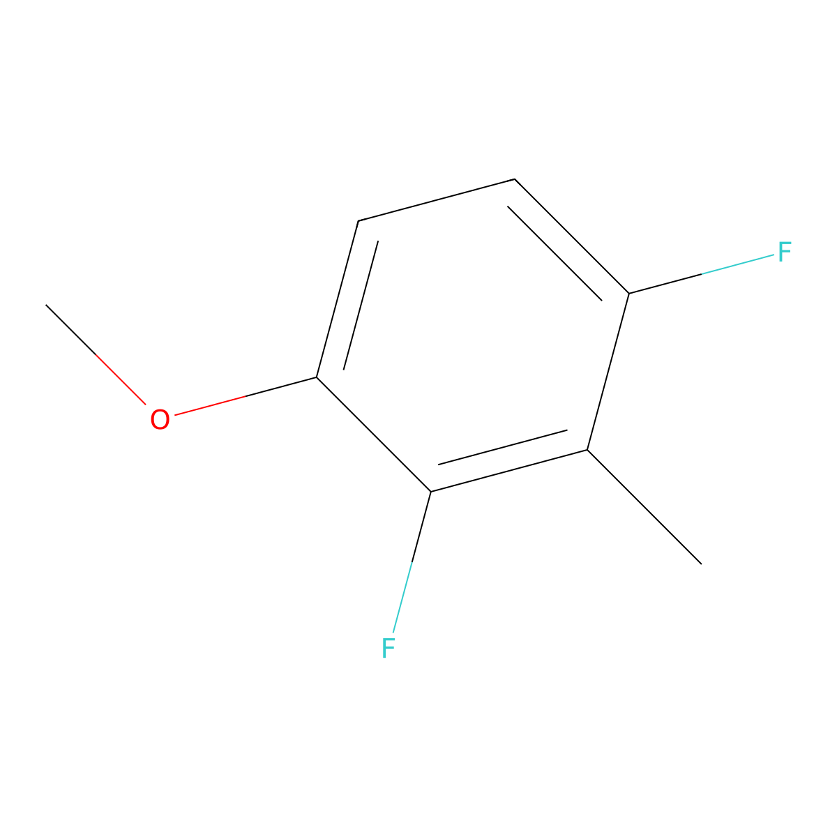2,4-Difluoro-3-methylanisole molecular structure, CAS 1806369-98-1