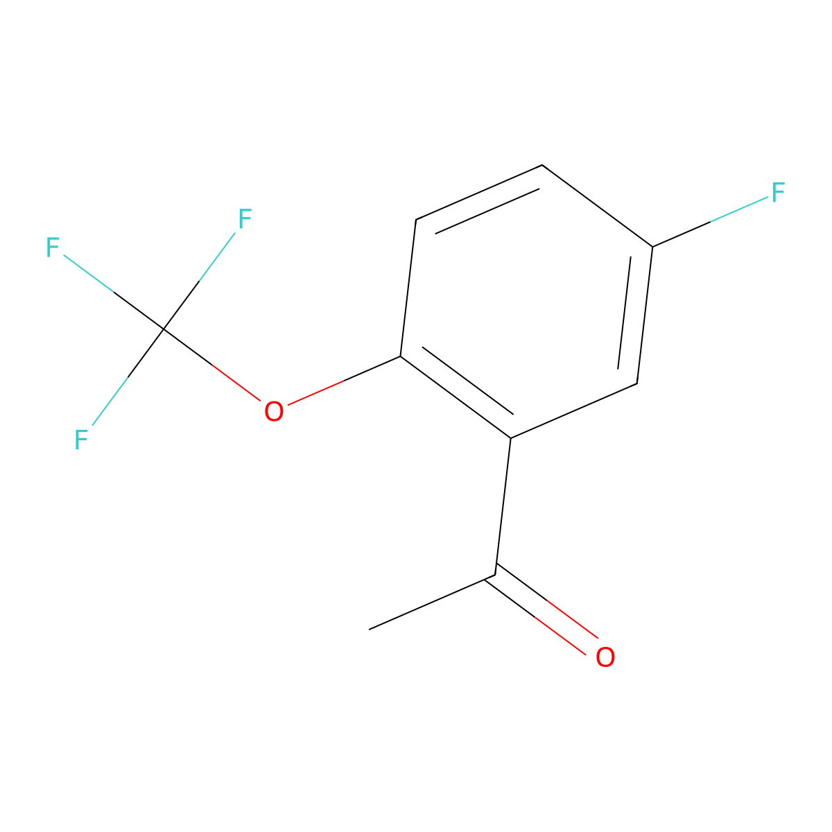 1-(5-Fluoro-2-(trifluoromethoxy)phenyl)ethan-1-one molecular structure, CAS 1806378-58-4