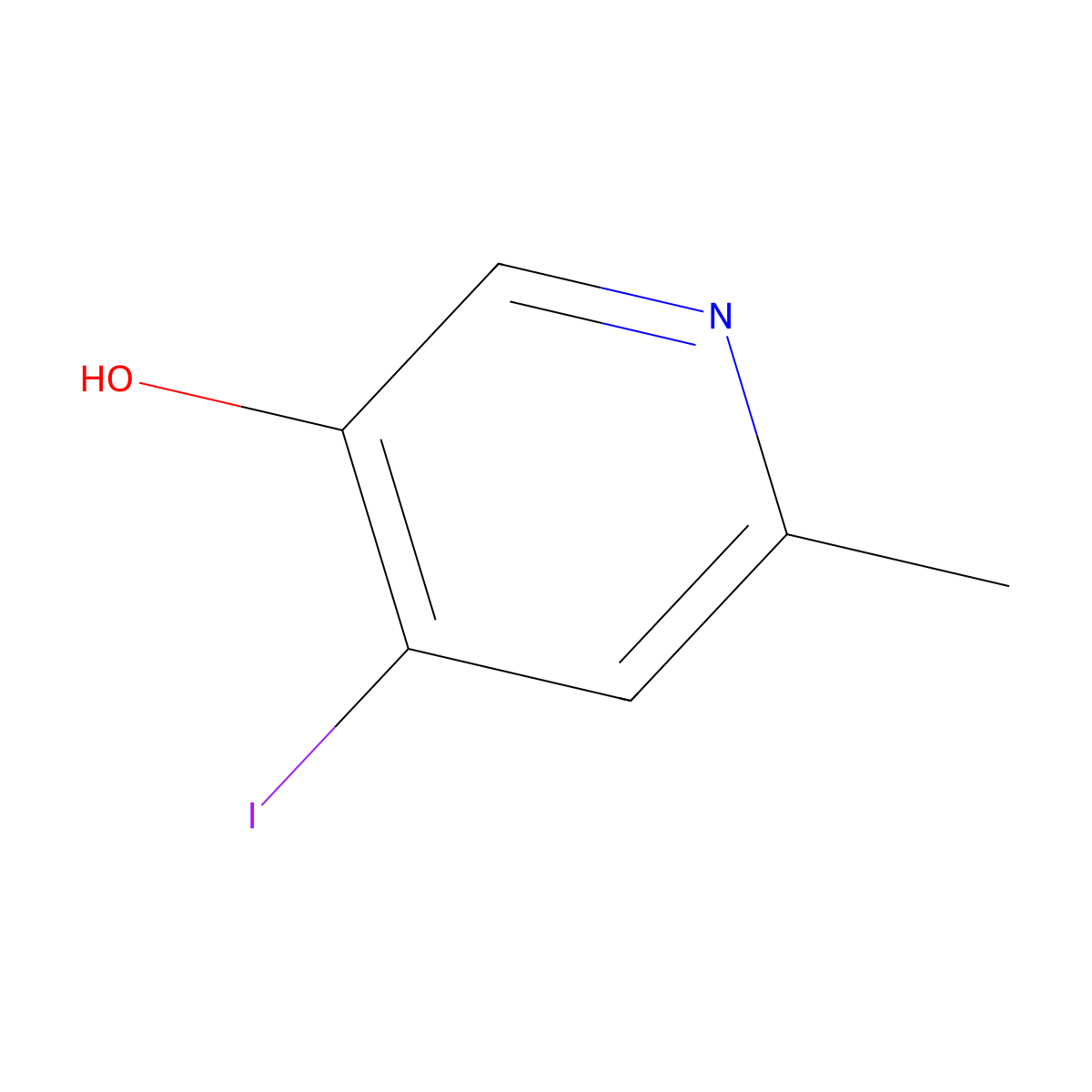 4-Iodo-6-methylpyridin-3-ol molecular structure, CAS 1806388-95-3