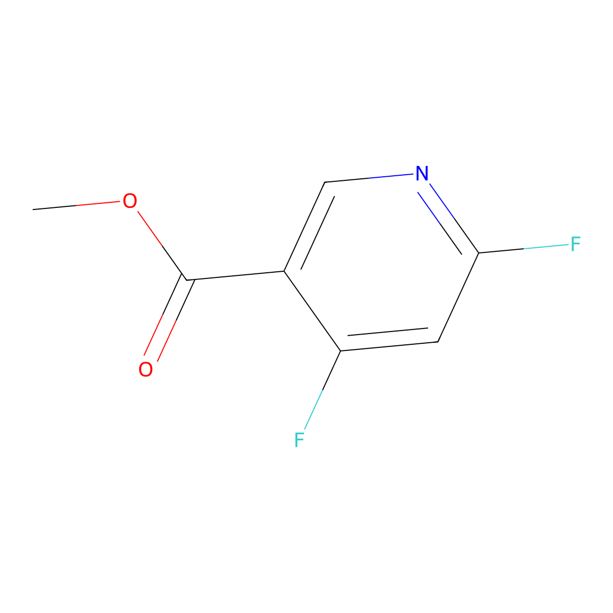 Methyl 4,6-difluoropyridine-3-carboxylate molecular structure, CAS 1806389-22-9