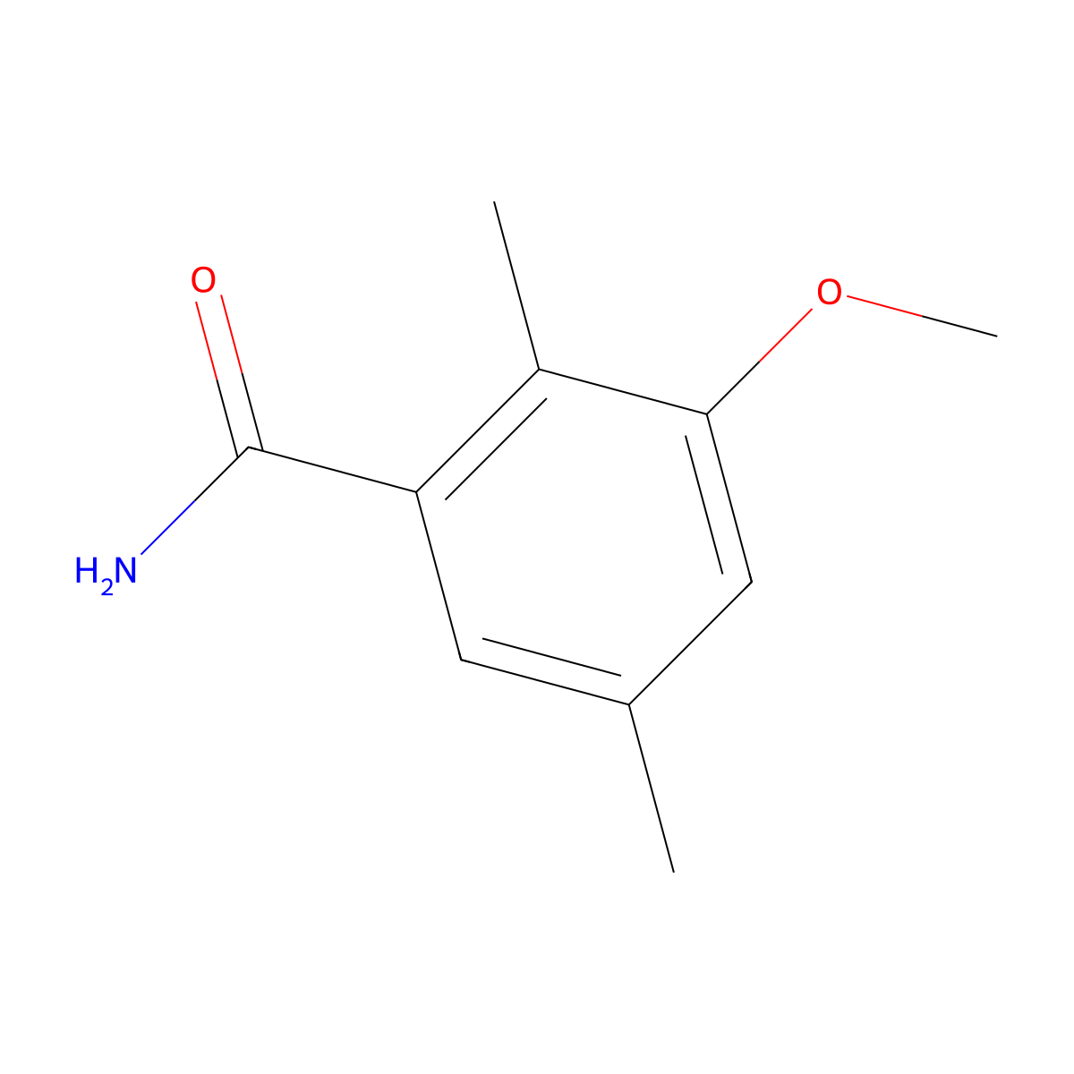 3-Methoxy-2,5-dimethylbenzamide molecular structure, CAS 1806390-10-2