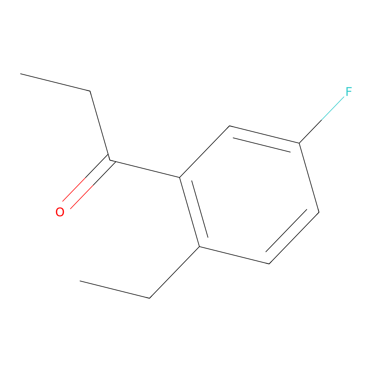 1-(2-Ethyl-5-fluorophenyl)-1-propanone molecular structure, CAS 1806394-33-1
