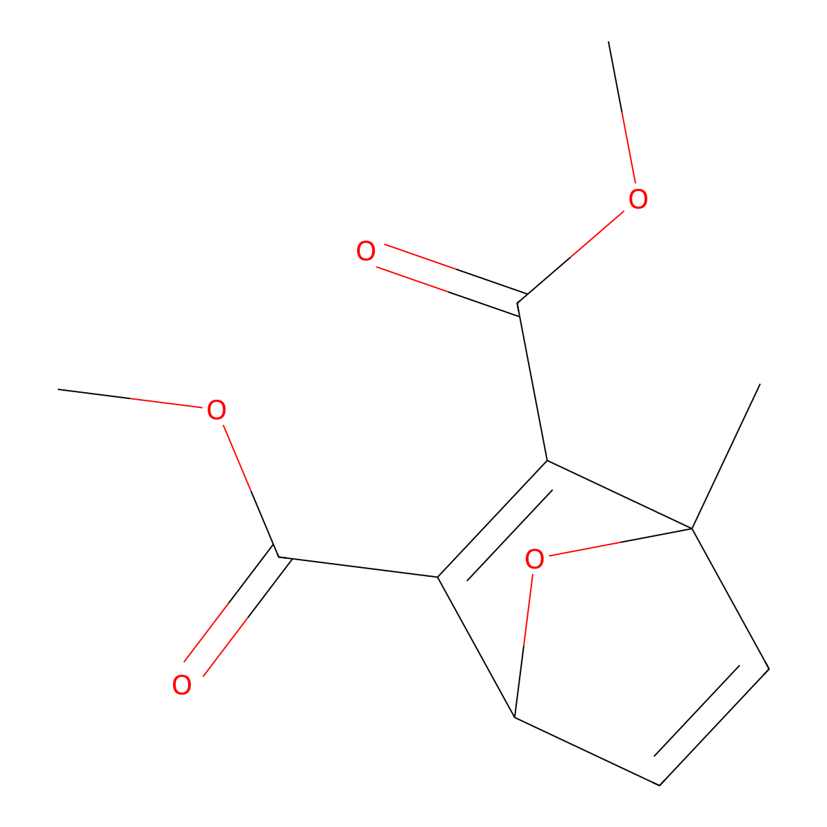 Dimethyl 4-methyl-7-oxabicyclo[2.2.1]hepta-2,5-diene-2,3-dicarboxylate molecular structure, CAS 18064-04-5
