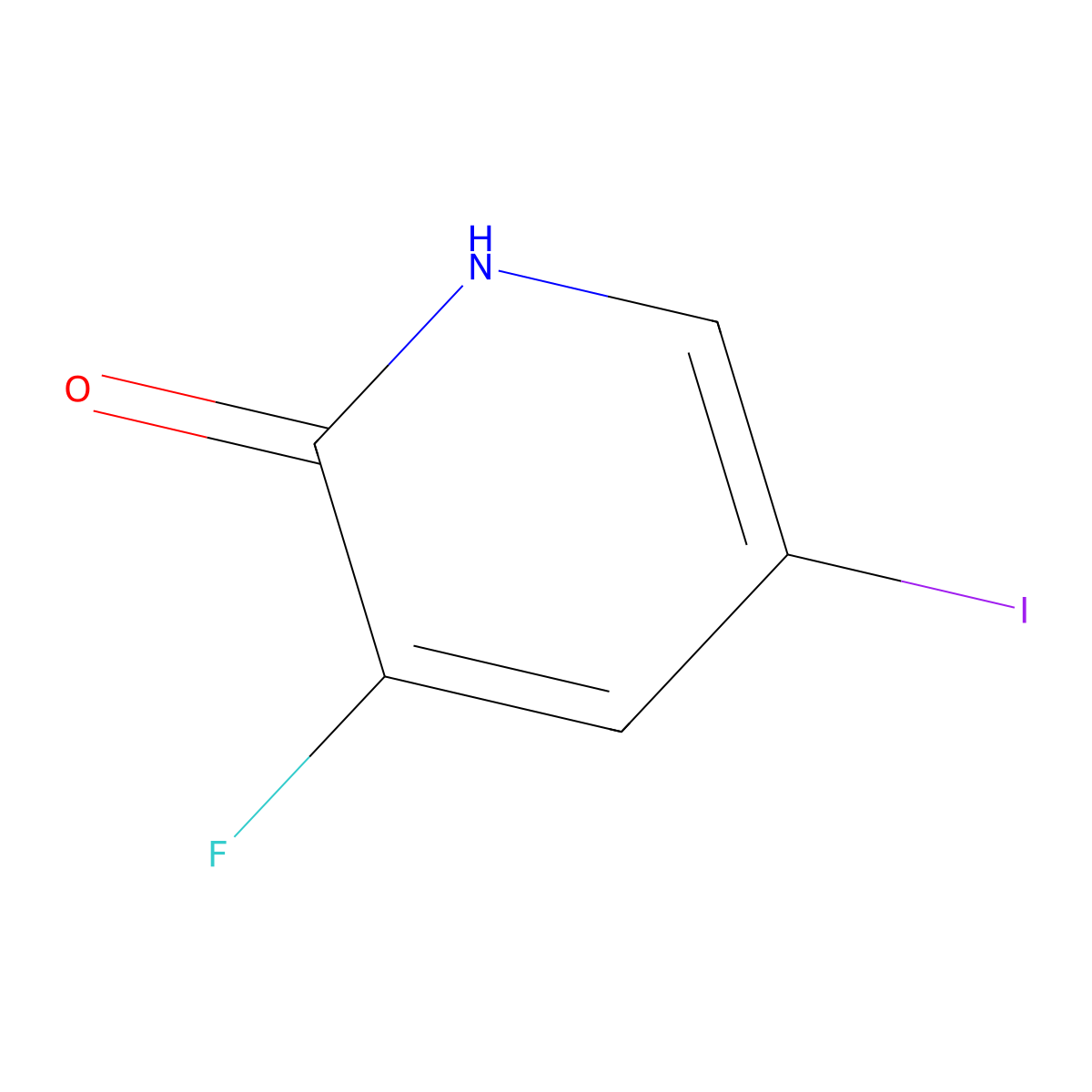 3-Fluoro-2-hydroxy-5-iodopyridine molecular structure, CAS 1806415-83-7