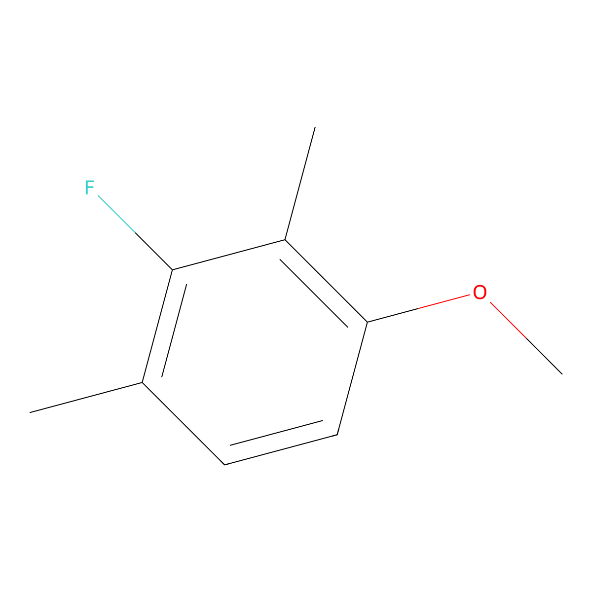 2-Fluoro-4-methoxy-1,3-dimethylbenzene molecular structure, CAS 1806418-49-4