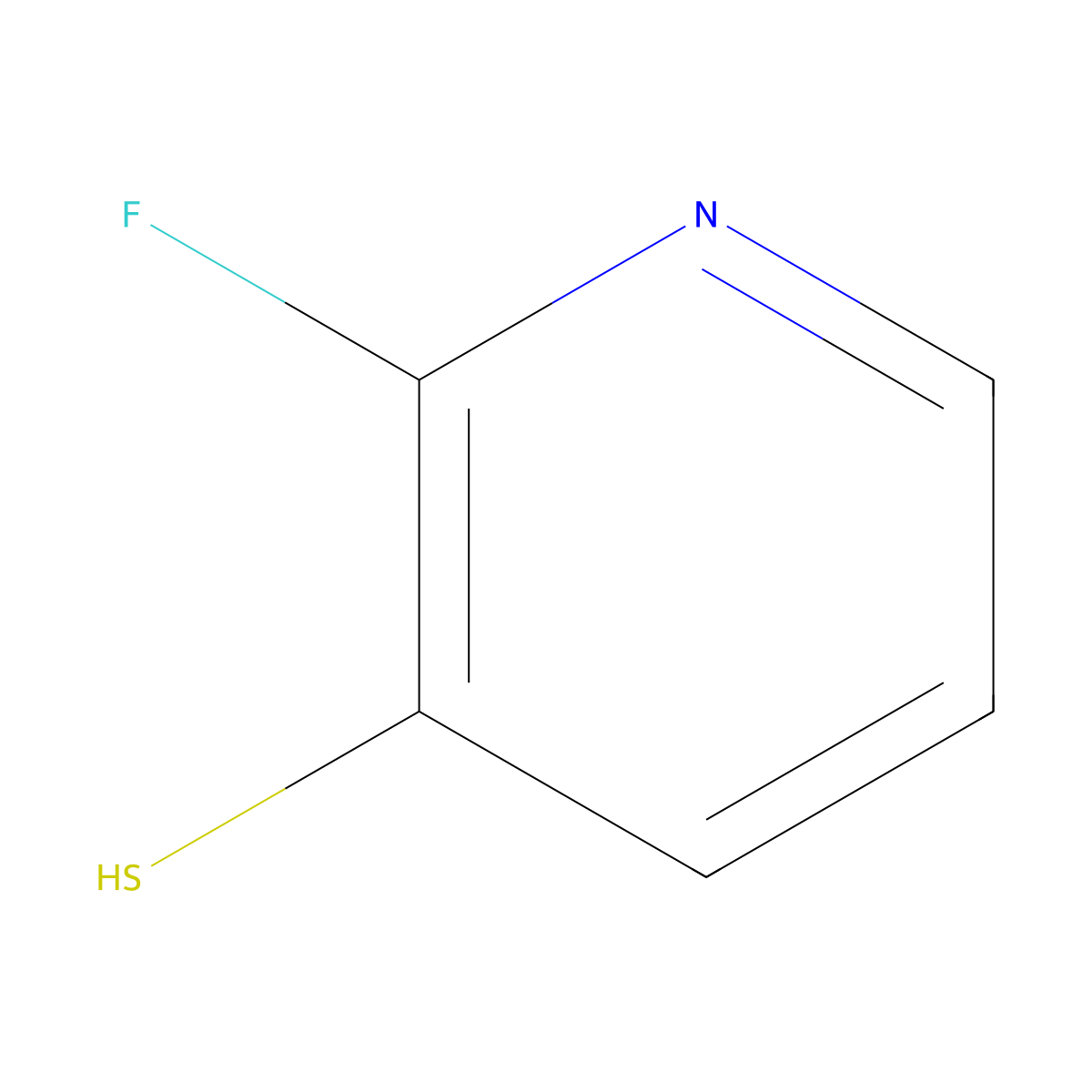 2-Fluoropyridine-3-thiol molecular structure, CAS 1806419-95-3