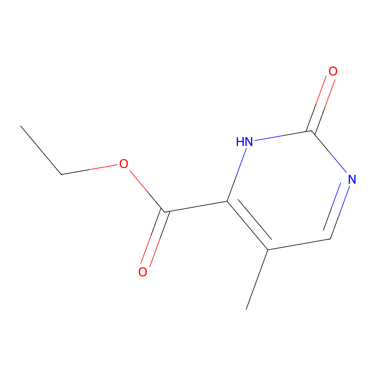 Ethyl 2-hydroxy-5-methylpyrimidine-4-carboxylate molecular structure, CAS 1806420-93-8