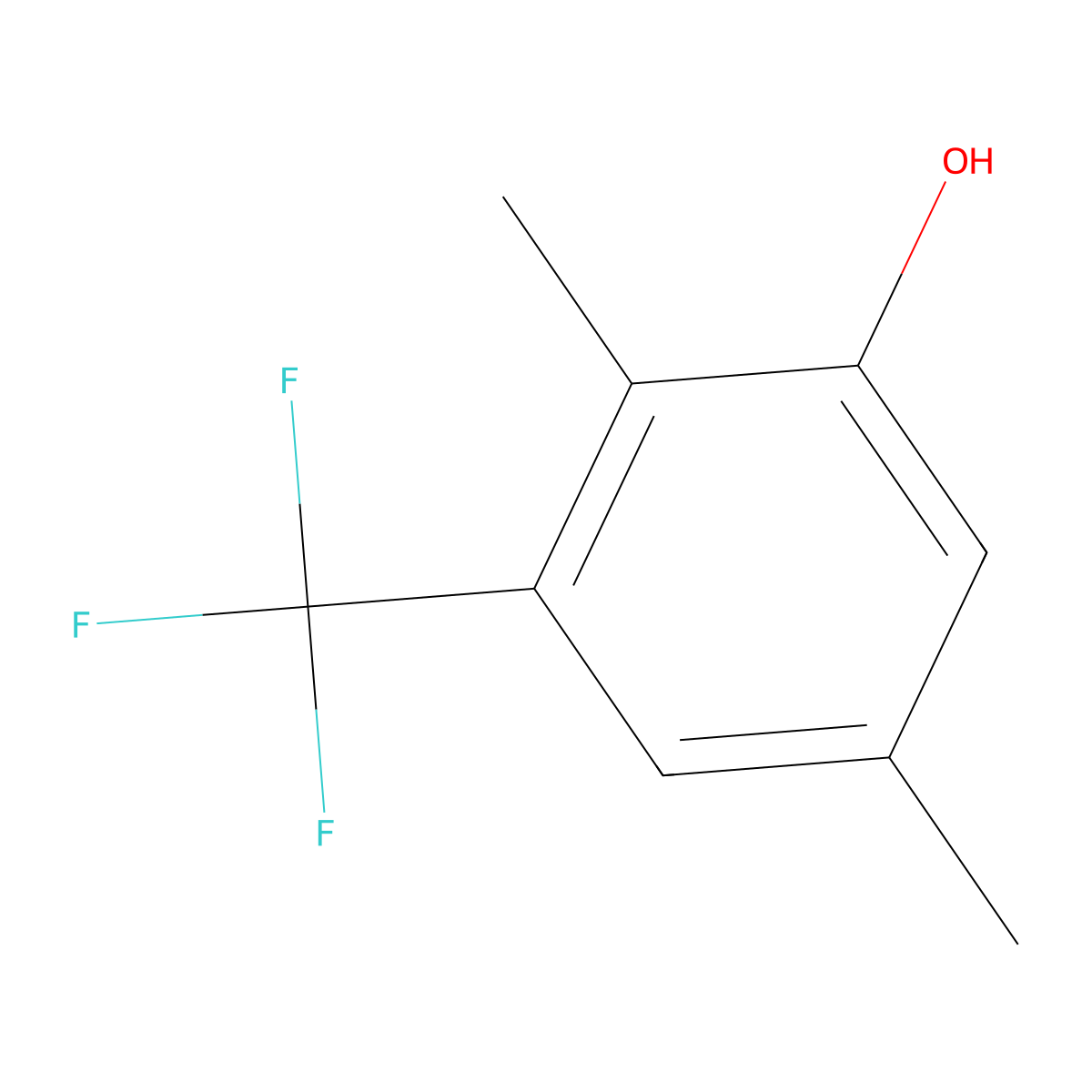 2,5-Dimethyl-3-(trifluoromethyl)phenol molecular structure, CAS 1806451-09-1