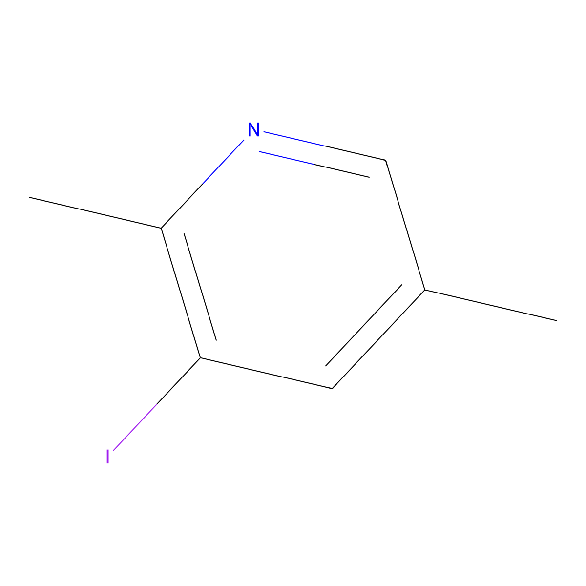 3-Iodo-2,5-dimethylpyridine molecular structure, CAS 1806451-35-3